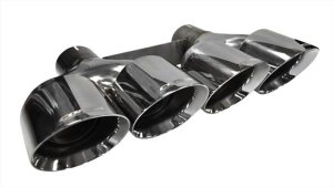 Chevrolet Corvette C7 Performance Exhaust - CORSA Performance - Quad 4.5in. Polished Pro-Series Tip Kit - `14-`19